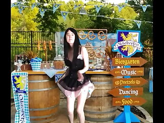 Chinese Teen Celebrates Oktoberfest In Munich