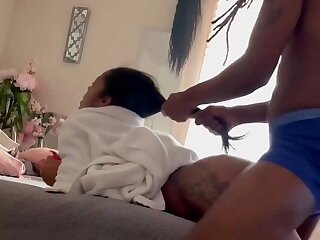 Pull my Hair daddy it gets my pussy wetter