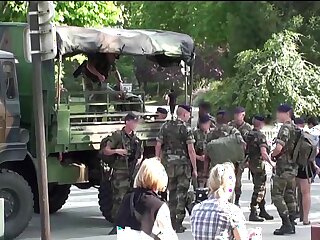 Eiffel Tower PUBLIC sex bang-out threesome