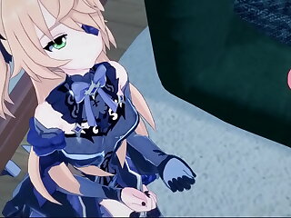 Fischl sucking dick to the fore acquiring fucked missionary&comma; Genshin Full force Hentai&period;